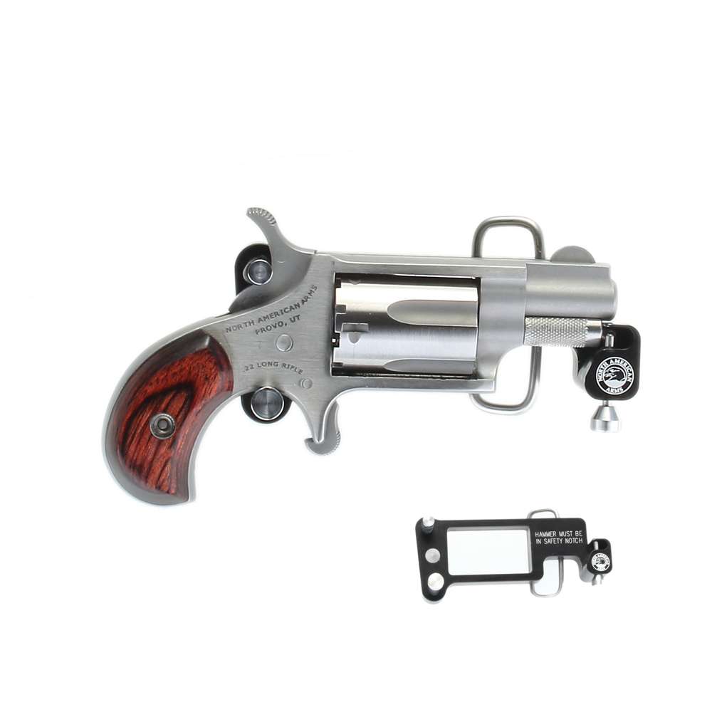 Handguns North American Arms Mini Revolver 22LR MINI 22LR REV 1-1/8" SS BUCKLE • NAA-22LR-BBS • Model: Mini-Revolver